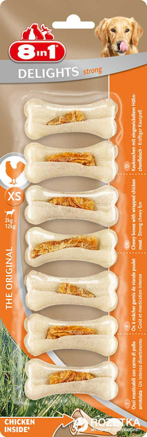 8in1 Delights Bones Strong XS 7pcs
