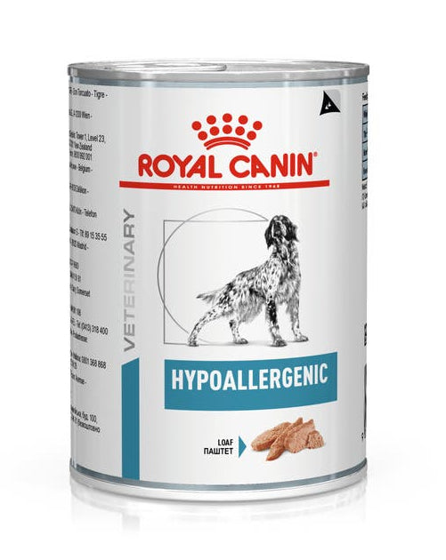 Royal Canin Prescription Diets Vet Health Nutrition Canine Hypoallergenic [Wet Food - Cans] 12 x 400g