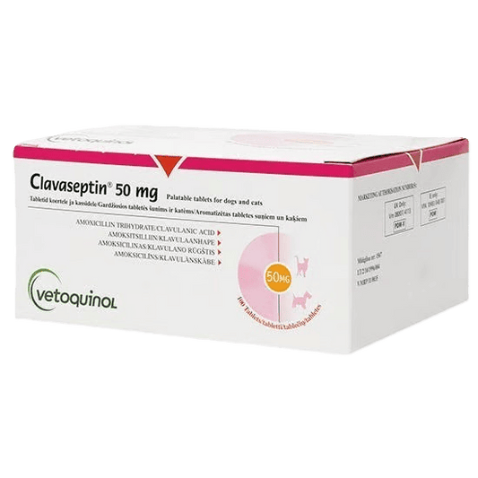 CLAVASEPTIN 50MG 100 TABS GB((AMOXYCILLIN 50MG/CLAVULANI