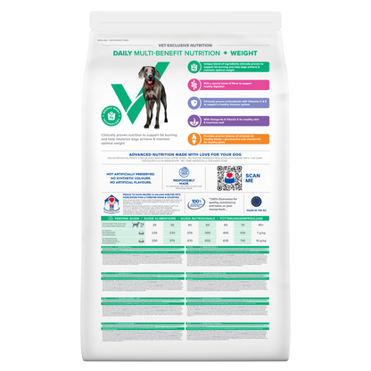 Hill's Vet Essentials Multi-Benefit + Weight Adult Large Dry Dog Food With Chicken 14kg