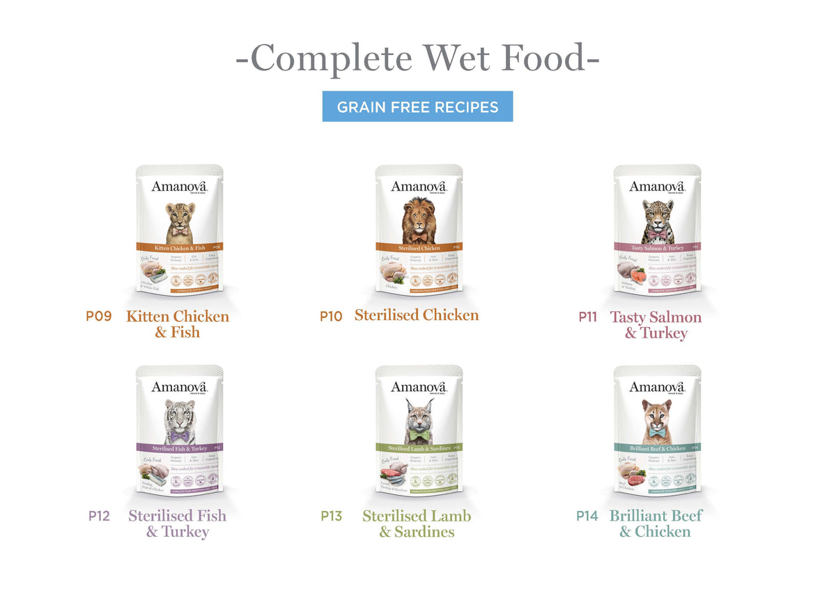 Amanova Pouch Cat Kitten Chicken & Fish 85g