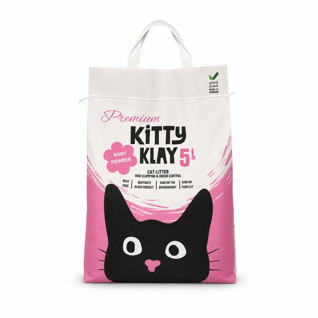 Kitty Klay Bentonite Clumping Cat Litter - Baby Powder 5L