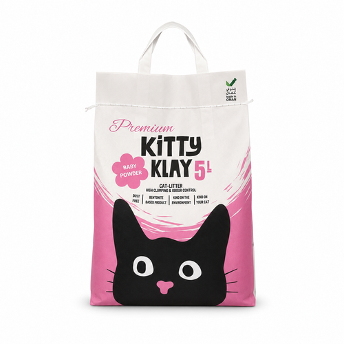Kitty Klay Bentonite Clumping Cat Litter - Baby Powder 5L