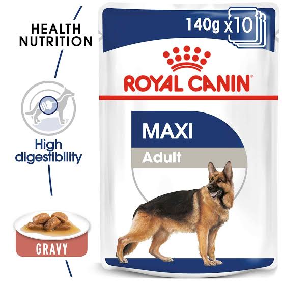 Royal Canin Size Health Nutrition Maxi Adult (Wet Food - Pouches) 10 x 140 g