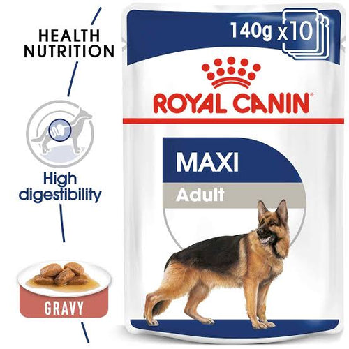 Royal Canin Size Health Nutrition Maxi Adult (Wet Food - Pouches) 10 x 140 g