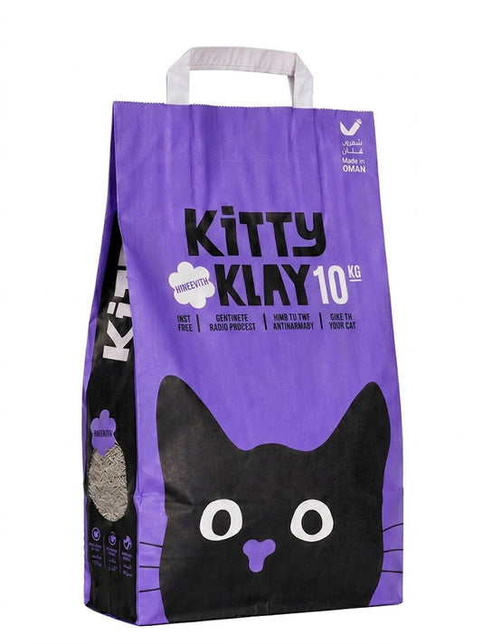Kitty Klay Bentonite Clumping Cat Litter - Lavender 10Kg