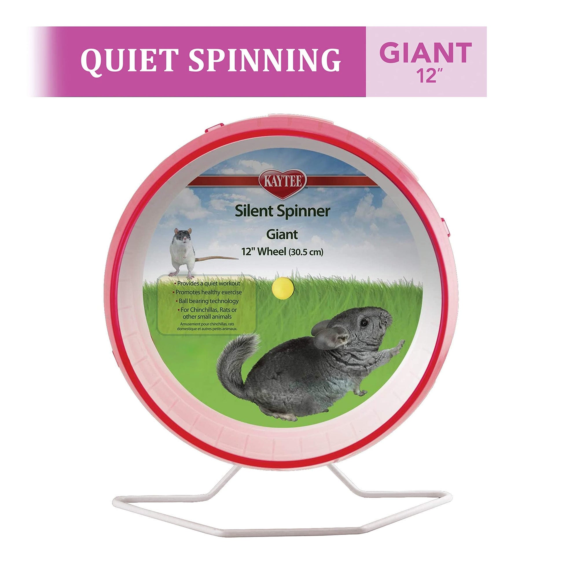 Kaytee Silent Spinner Wheel Giant 6/12In Balls And Wheels
