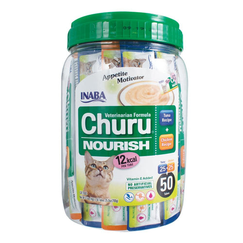 Inaba Churu Nourish 14G - ( Sold Per Jar) 50- Pcs Cat Food Treats