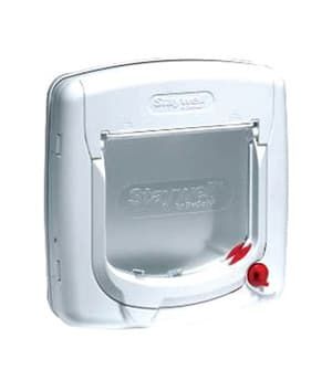 PetSafe Infra-Red 4-Way Locking Deluxe Cat Flap White – Sensor Cat Door for Microchipped Cats UAE