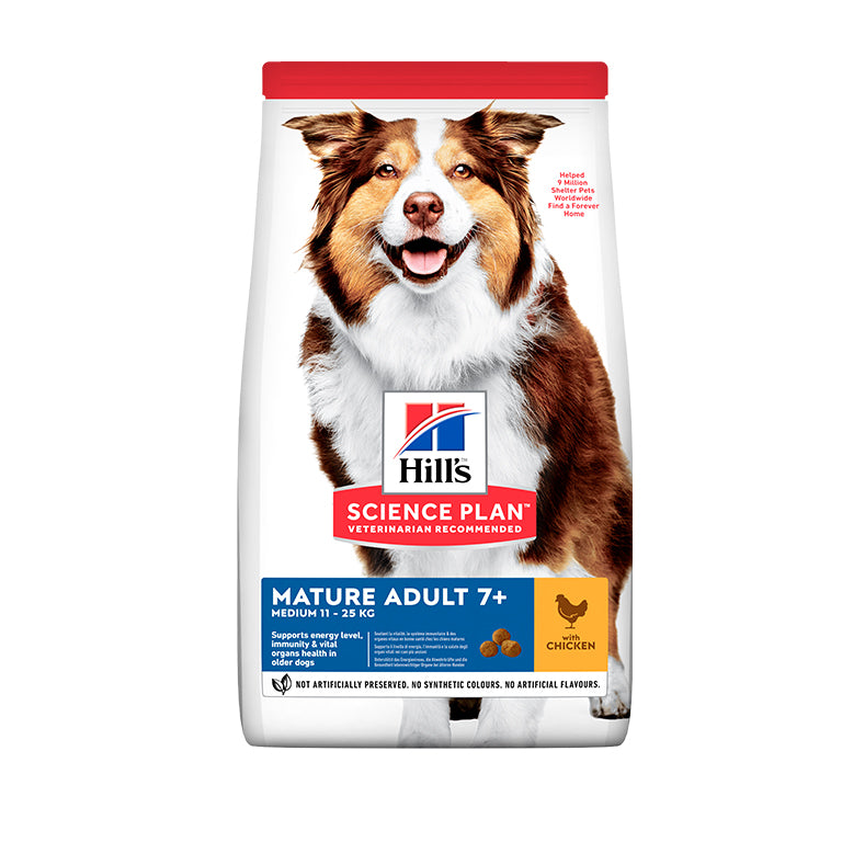 Hill's Science Plan Medium Mature Adult 7+ Dog Food With Chicken (2.5kg)