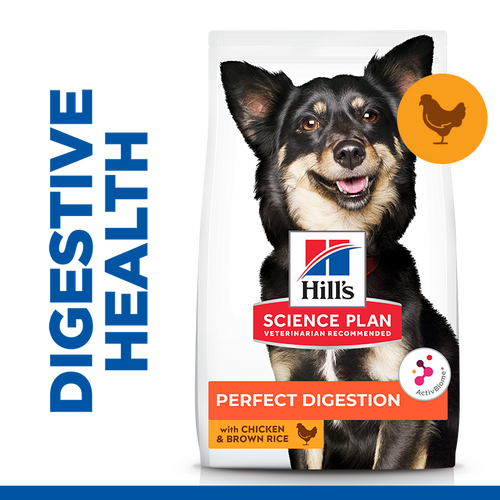 Hill’s Science Plan Perfect Digestion Small & Mini Adult 1+ Dog Food with Chicken & Brown Rice - 1.5kg