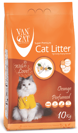 Van Cat White Bentonite Clumping Cat Litter Orange 10Kg Cat Litter