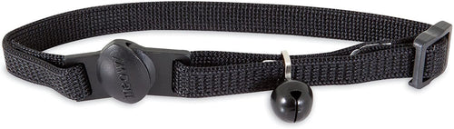 Petmate Breakaway Cat Collar 3/8in x 8-12in Black