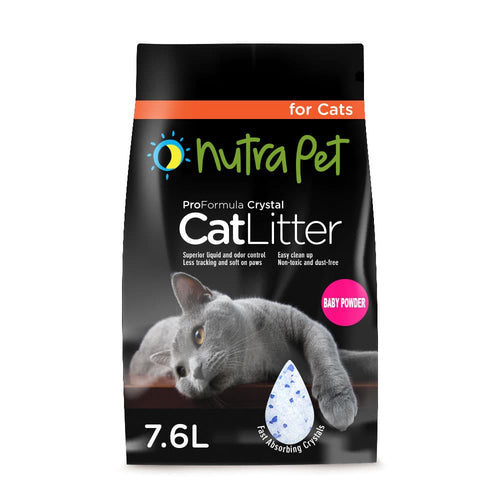 NutraPet Cat Litter Silica Gel 7.6L – Baby Powder Scent