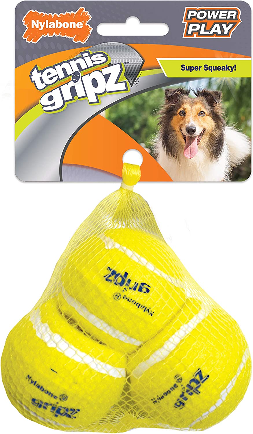 Nylabone Nyla Play Tennis Ball 3pk Medium