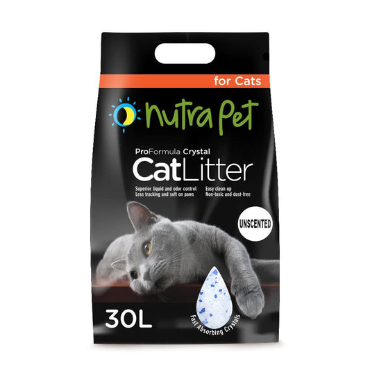 Nutrapet Cat Litter Silica Gel 30L 20KGS- Non Scented- SOLD PER BOX
