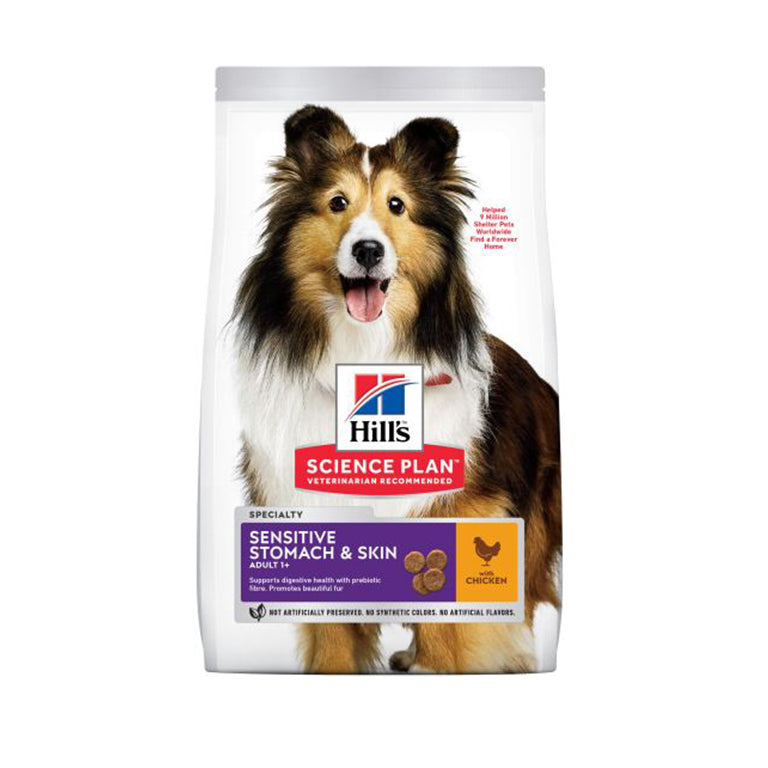Hill's Science Plan Sensitive Stomach & Skin Medium Adult Dog Food With Chicken (2.5kg)