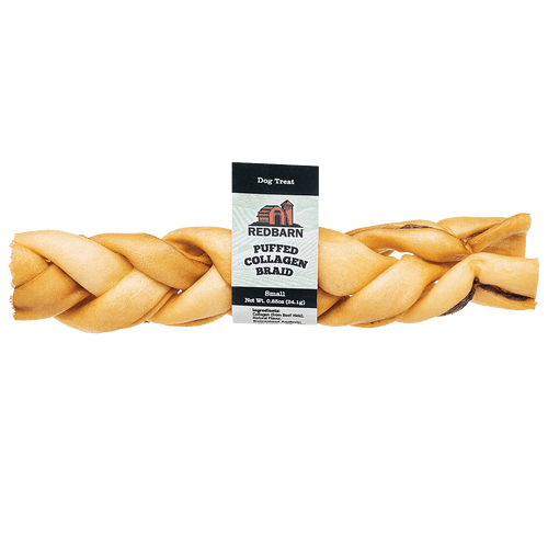 RedBarn Puffed Collagen Braid 6" Chews .85oz/24.1g