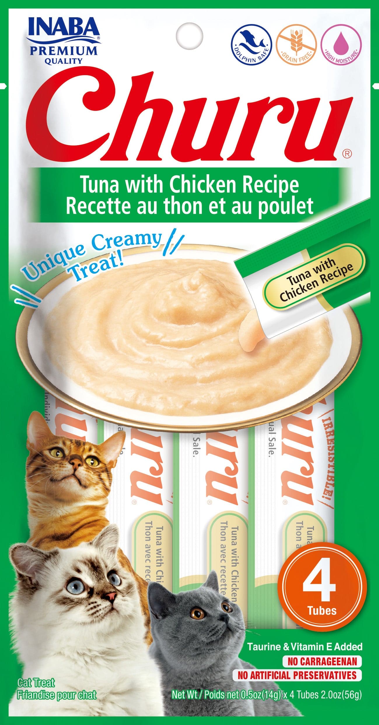 INABA CHURU TUNA WITH CHICKEN 56 g/4 sticks