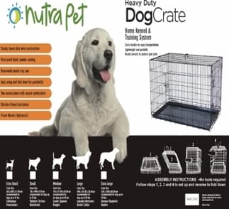 Nutrapet Double Door W Divider Extra Large 124*76*83.5 Cms