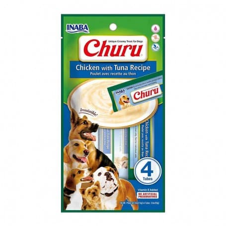 Inaba Churu Chicken With Tuna Recipe 56G/4 Sticks Per Pack