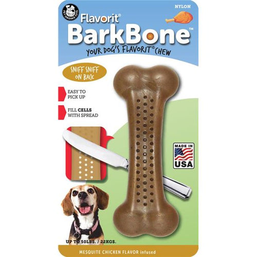 Petmate Pet Qwerks Barkbone Flavorit Mesquite Chicken Flavor Bone (36080)