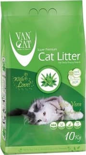 Van Cat White Clumping Bentonite Cat Litter Aloe Vera 10Kg