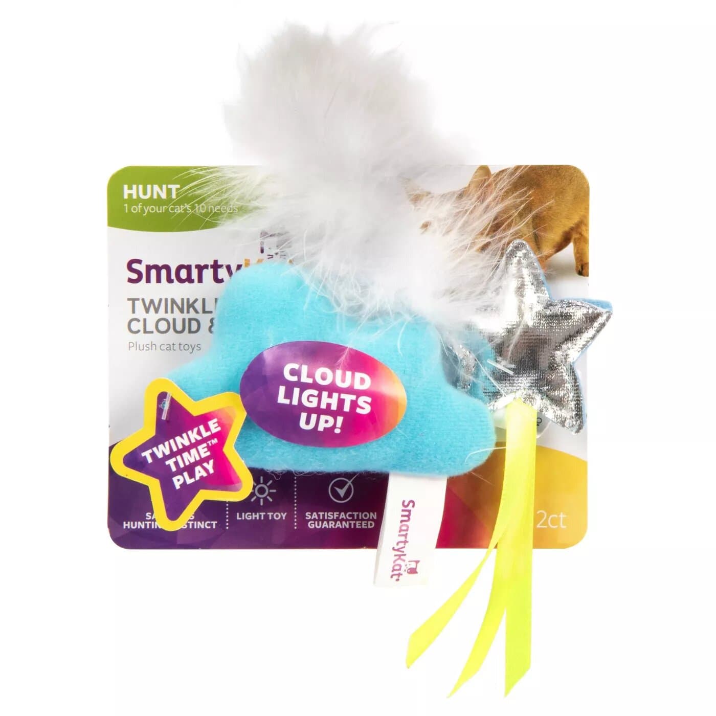 SmartyKat Twinkle Time S/2 Cloud with Star