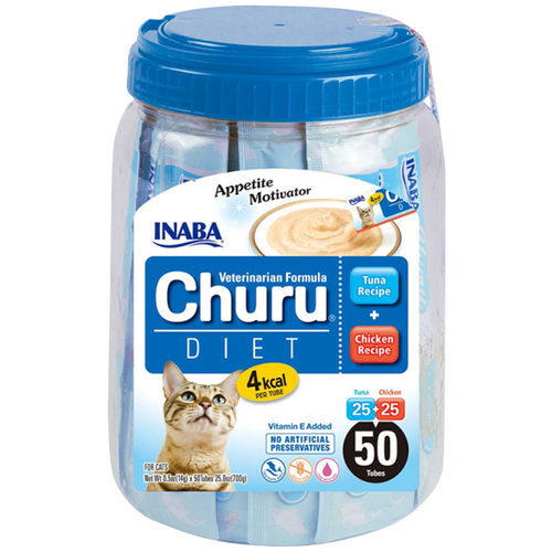 Inaba Churu Diet 14G - ( Sold Per Jar) 50- Pcs Cat Food Treats