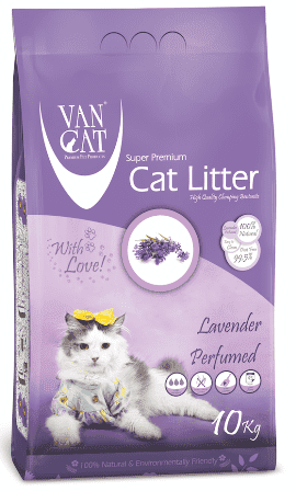 Van Cat White Bentonite Clumping Cat Litter Lavender 10Kg Cat Litter