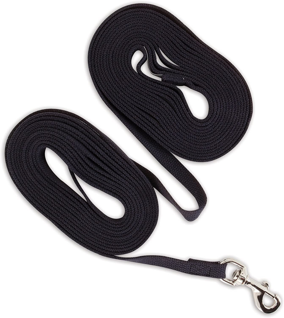 Aspen Pet Cotton Training Dog Lead 5/8in x 20in Black