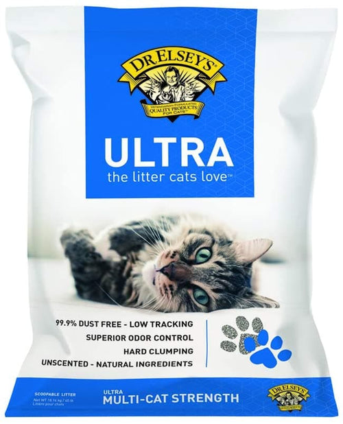 Dr Elseys Precious Cat Ultra Hard Clumping Non Scented 99% Dust Free 18kg-CAT LITTER