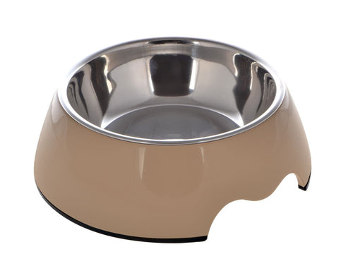 Nutrapet Melamine Round Bowl Brown M:17.5 x 6.5Cms 350/ml11.8oz