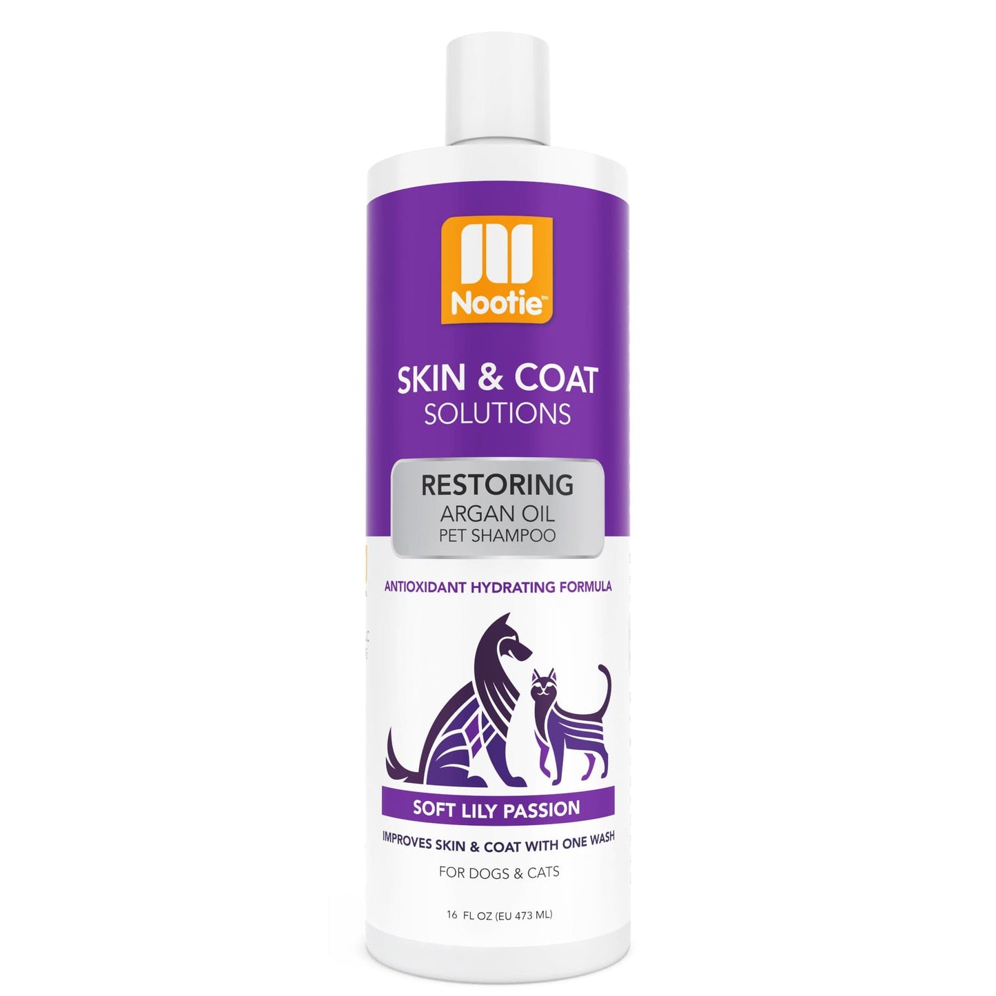 Nootie Restoring Argan Oil Shampoo - Soft Lilly Passion 16oz