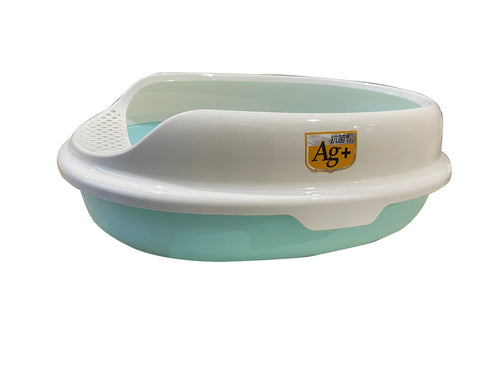 NutraPet Small Open Cat Toilet L32cmX W43cmsXH14.3 Cms Blue