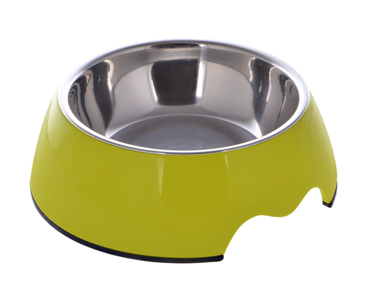 Nutrapet Melamine Round Bowl Parrot Green S: 14*4.5 Cms 160/ml 5.4oz