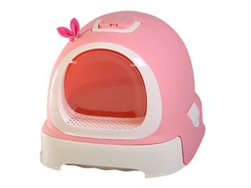 Nutrapet Fantastic Cat Litter Toilet - PINK (Small Cats) ) L52×W42×H40cm