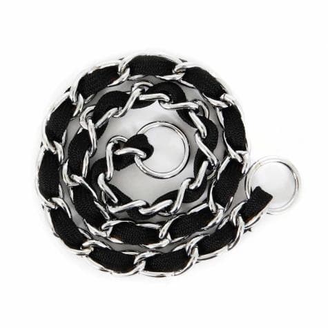 Petmate Comfort Chain Dog Collar 2.5mm x 20in Black