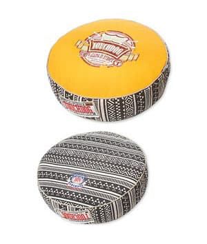 TOUCHDOG Walking in Europe Round Yellow 62*62*14 CM