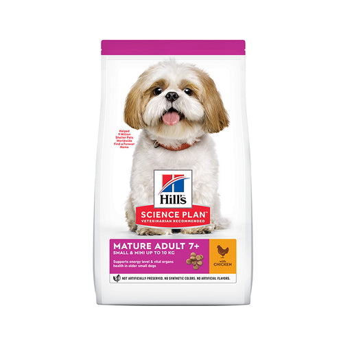 Hill's Science Plan Small & Mini Mature Adult 7 + Dog Food with Chicken - 3kg