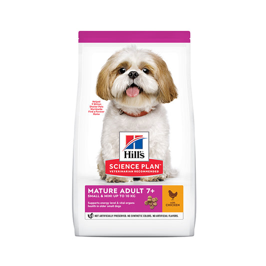 Hill's Science Plan Small & Mini Mature Adult 7 + Dog Food with Chicken - 3kg