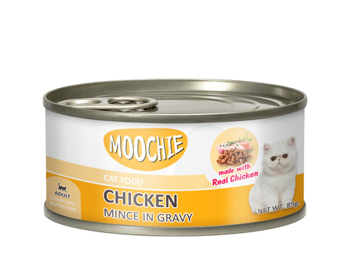Moochie Adult Mince with Chicken 85g Can