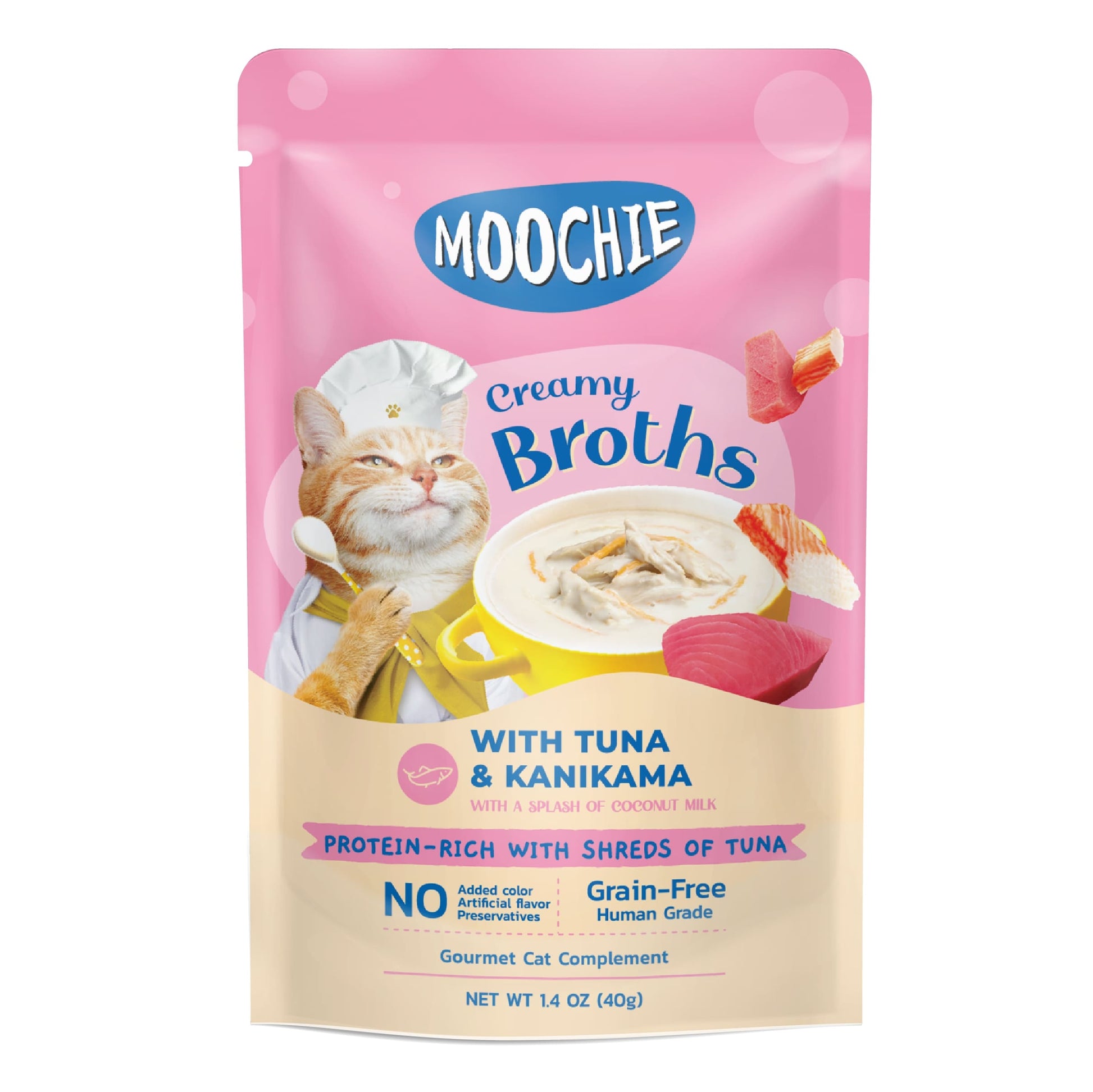 Moochie Creamy Broth with Tuna & Kanikama 40g Pouch