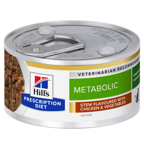 Hill’s Prescription Diet Metabolic Wet Cat Food Chicken & Vegetable Stew 82g