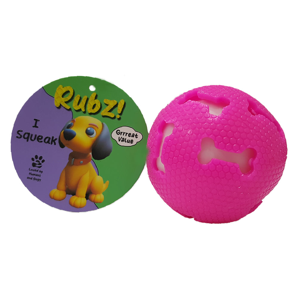 Rubz Peirced Grid Shiny Ball Assorted Colors - Dia 7.5cm