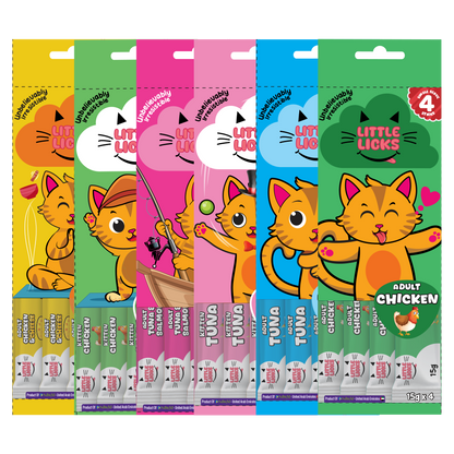 Smudges Little Licks Chicken Creamy Bisque Treats for Adult Cat 4 x 15g