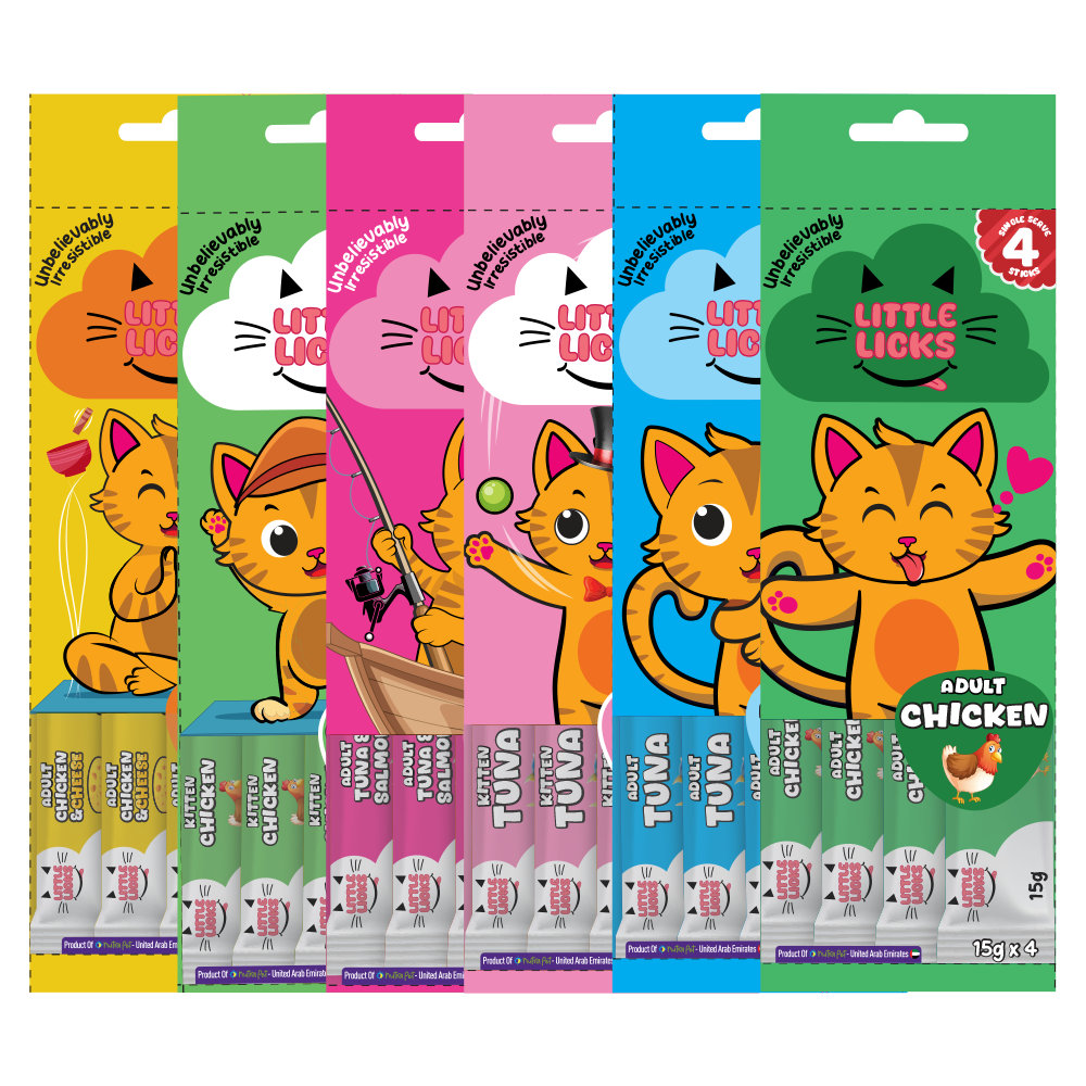 Smudges Little Licks Tuna & Salmon Creamy Bisque Treats for Kitten Cat 4 x 15g