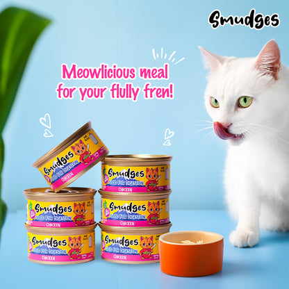 Smudges Kitten Salmon Pate Mixed with Shredded Chicken 60g