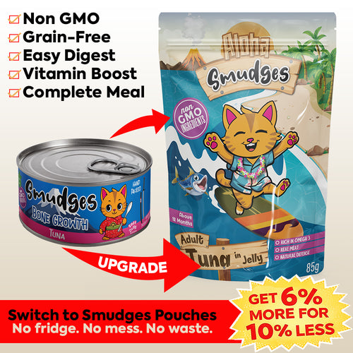 Aloha Smudges Tuna Adult Cat wet food in Jelly 85g Pouch