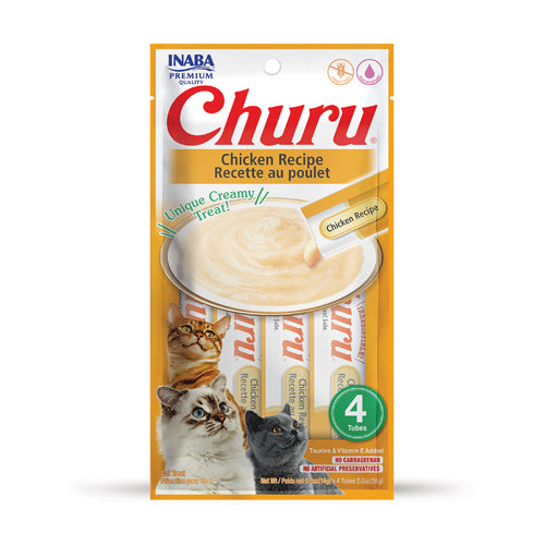 Inaba Churu Chicken 56G - 4 Sticks Per Pack
